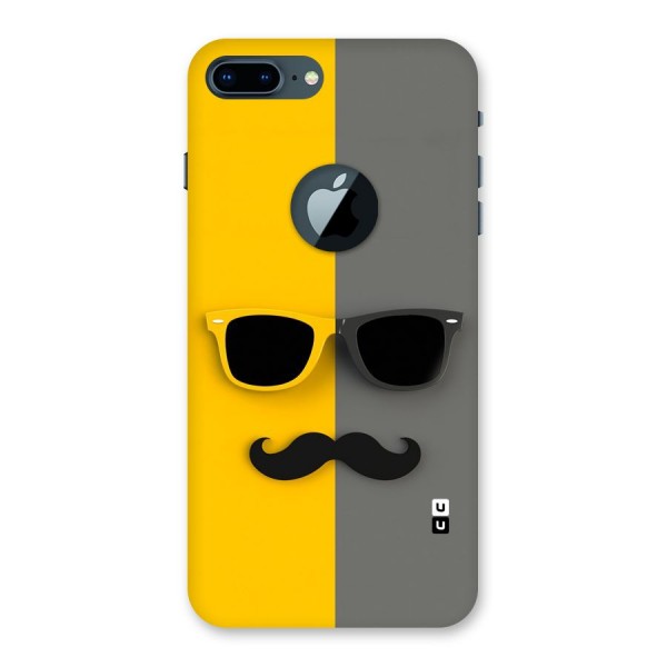 Sunglasses and Moustache Back Case for iPhone 7 Plus Logo Cut