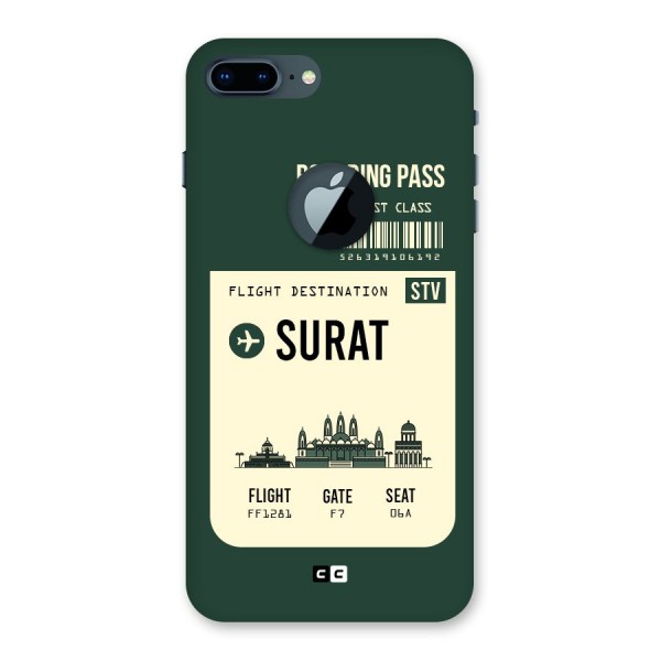 Surat Boarding Pass Back Case for iPhone 7 Plus Logo Cut