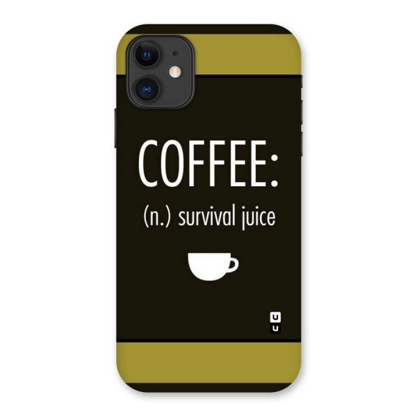 Survival Juice Back Case for iPhone 11