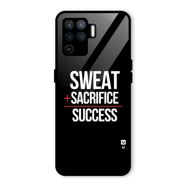 Sweat Sacrifice Success Glass Back Case for Oppo F19 Pro