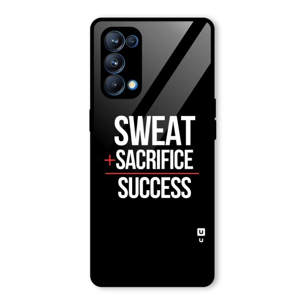 Sweat Sacrifice Success Glass Back Case for Oppo Reno5 Pro 5G