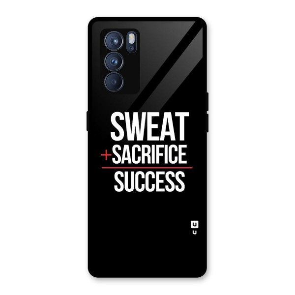 Sweat Sacrifice Success Glass Back Case for Oppo Reno6 Pro 5G