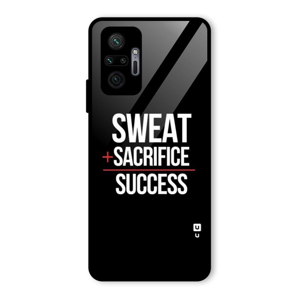Sweat Sacrifice Success Glass Back Case for Redmi Note 10 Pro Max