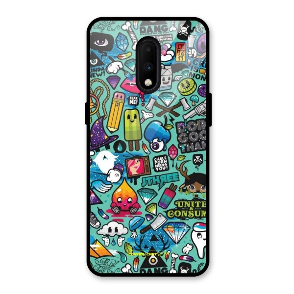 Sweet Candies Glass Back Case for OnePlus 7