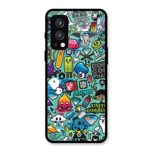 Sweet Candies Glass Back Case for OnePlus Nord 2 5G