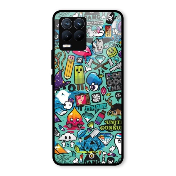 Sweet Candies Glass Back Case for Realme 8
