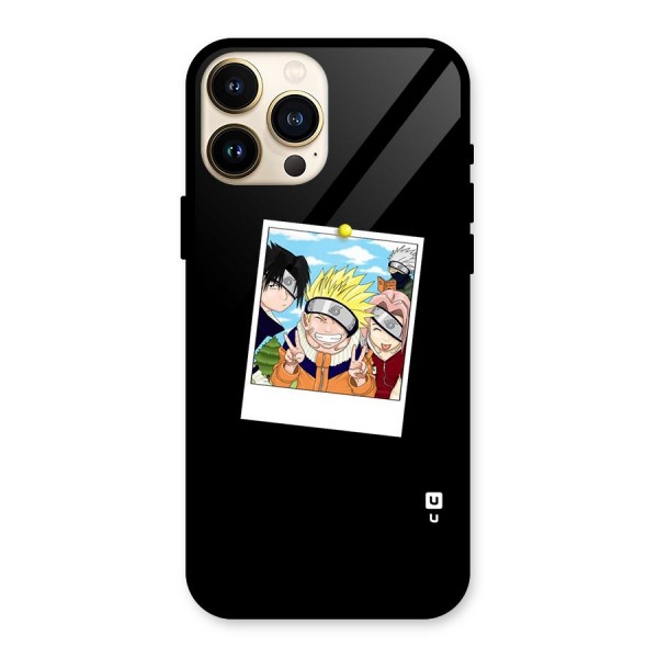 Team Kakashi Cute Glass Back Case for iPhone 13 Pro Max