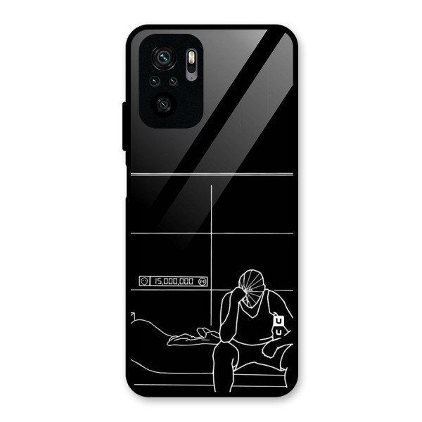 Teen Merits Glass Back Case for Redmi Note 10
