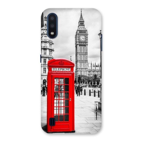 Telephone Booth Back Case for Galaxy M01