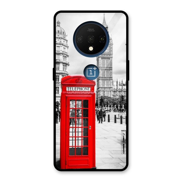 Telephone Booth Glass Back Case for OnePlus 7T