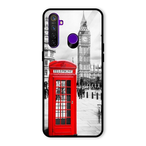 Telephone Booth Glass Back Case for Realme 5 Pro