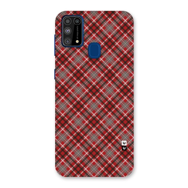 Textile Check Pattern Back Case for Galaxy F41