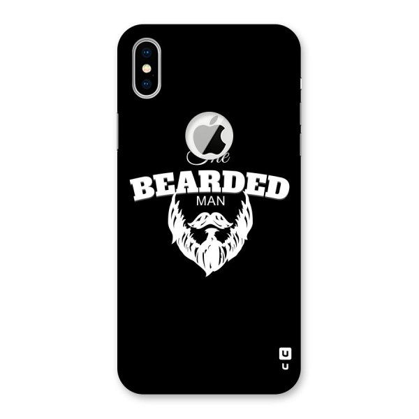 The Bearded Man Back Case for iPhone X Logo Cut