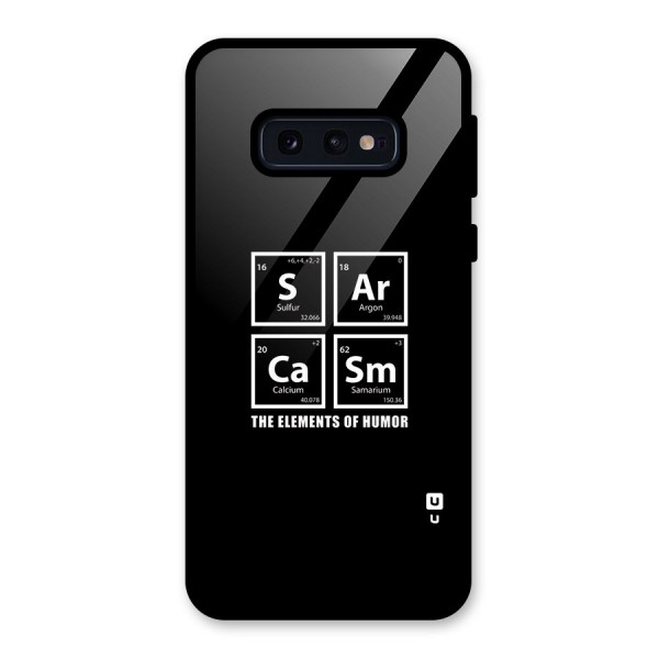 The Elements of Humor Glass Back Case for Galaxy S10e