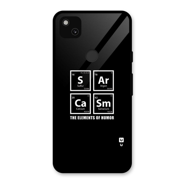 The Elements of Humor Glass Back Case for Google Pixel 4a