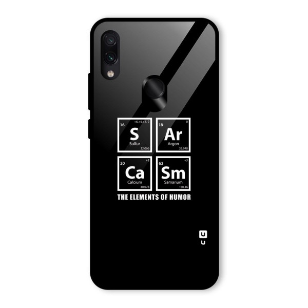 The Elements of Humor Glass Back Case for Redmi Note 7 Pro