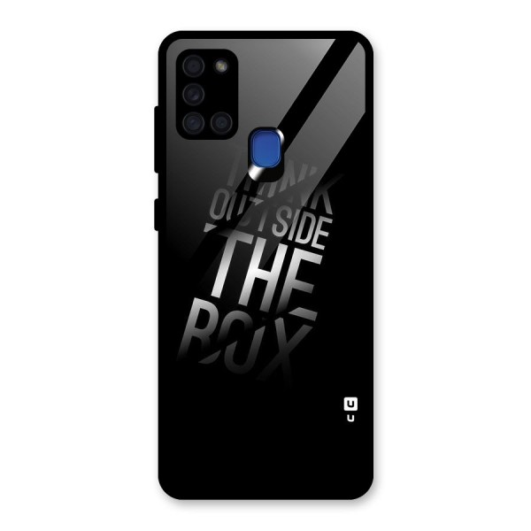 Think Outside the Box Glass Back Case for Galaxy A21s