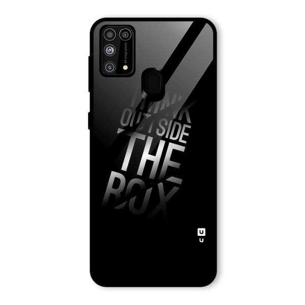 Think Outside the Box Glass Back Case for Galaxy M31