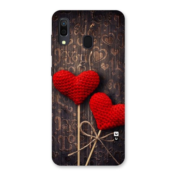 Thread Art Wooden Print Back Case for Galaxy A30