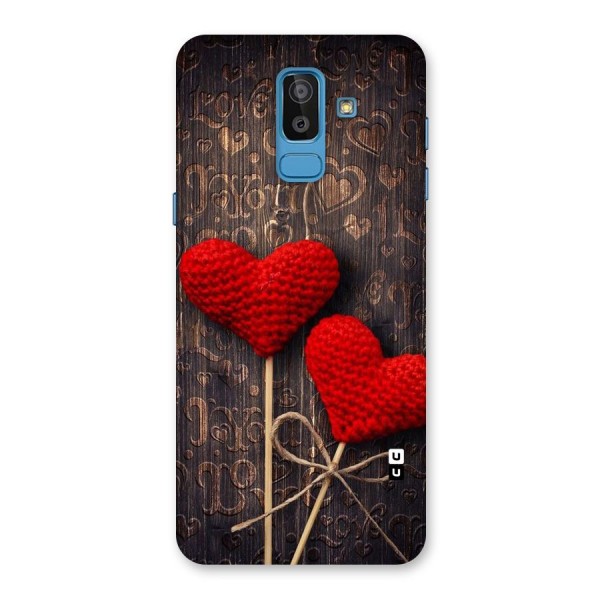 Thread Art Wooden Print Back Case for Galaxy J8