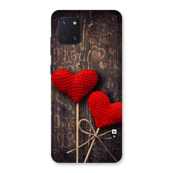 Thread Art Wooden Print Back Case for Galaxy Note 10 Lite