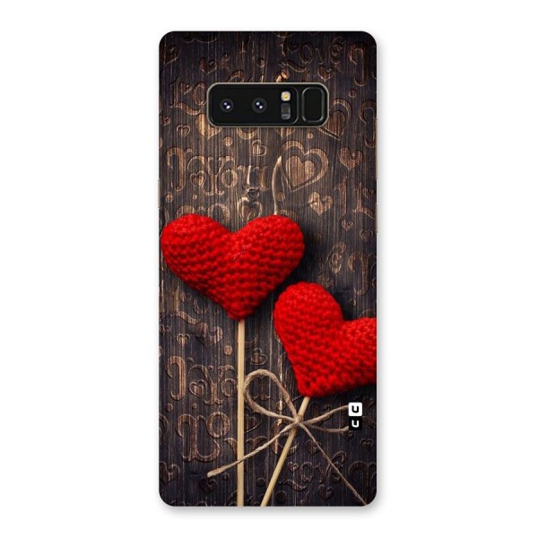Thread Art Wooden Print Back Case for Galaxy Note 8