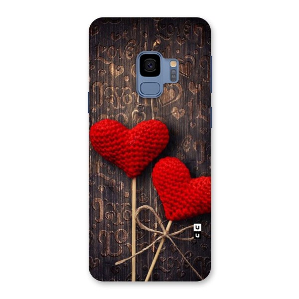 Thread Art Wooden Print Back Case for Galaxy S9