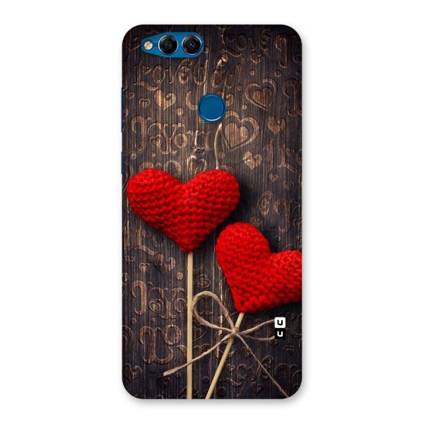 Thread Art Wooden Print Back Case for Honor 7X