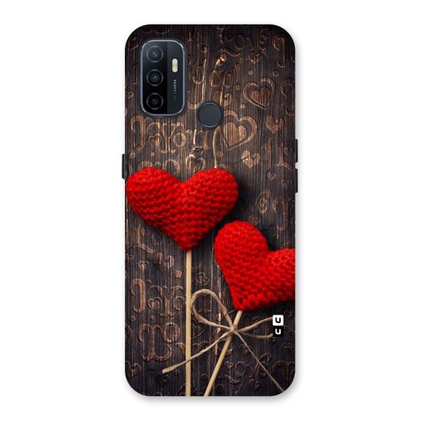 Thread Art Wooden Print Back Case for Oppo A53