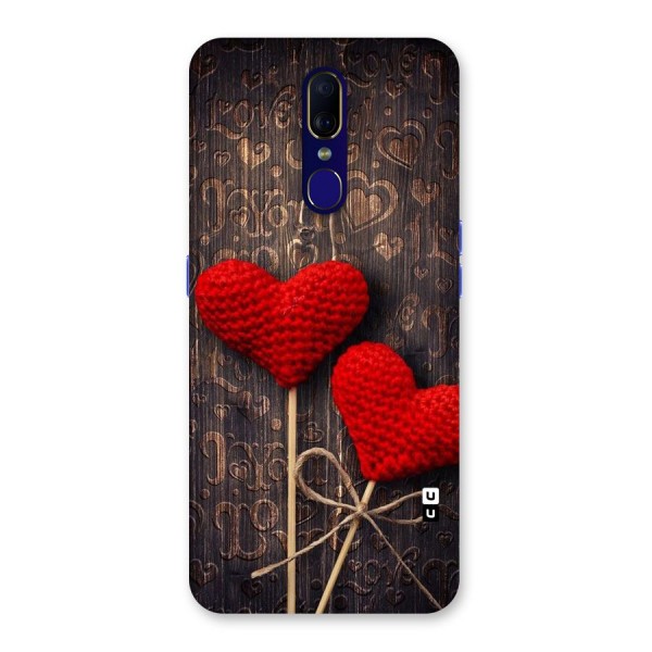 Thread Art Wooden Print Back Case for Oppo F11