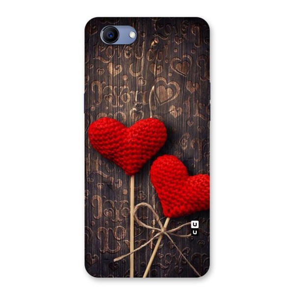 Thread Art Wooden Print Back Case for Oppo Realme 1