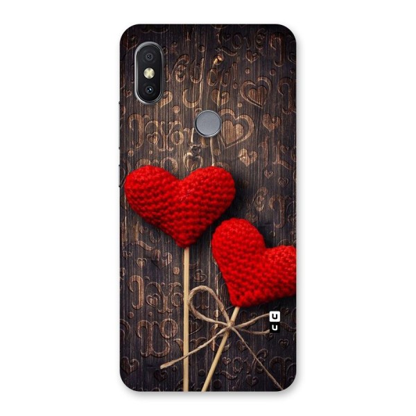 Thread Art Wooden Print Back Case for Redmi Y2