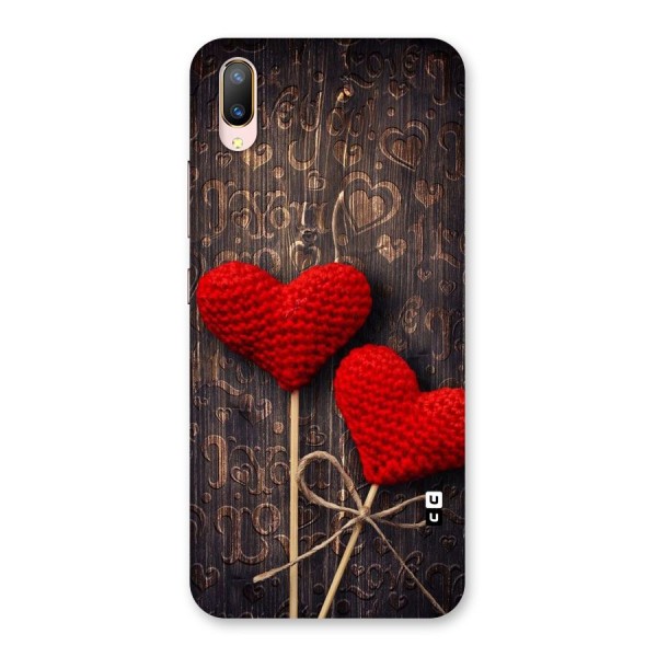 Thread Art Wooden Print Back Case for Vivo V11 Pro