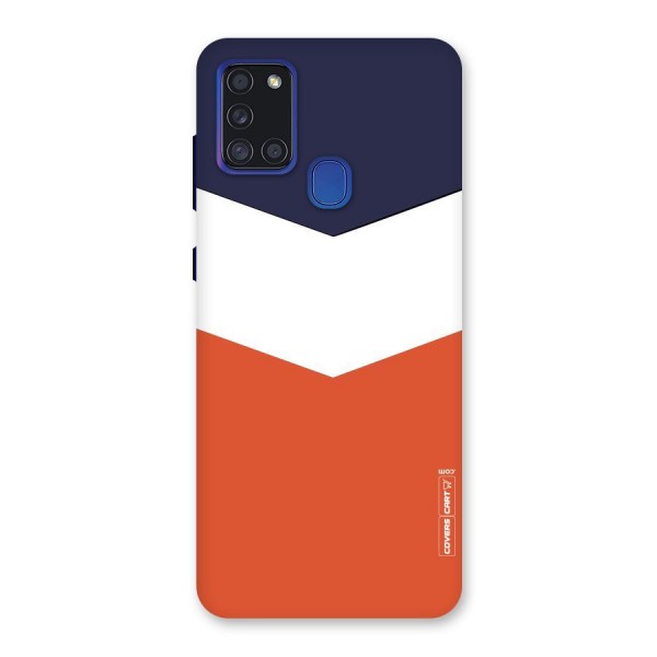 Three Colour Pattern Back Case for Galaxy A21s