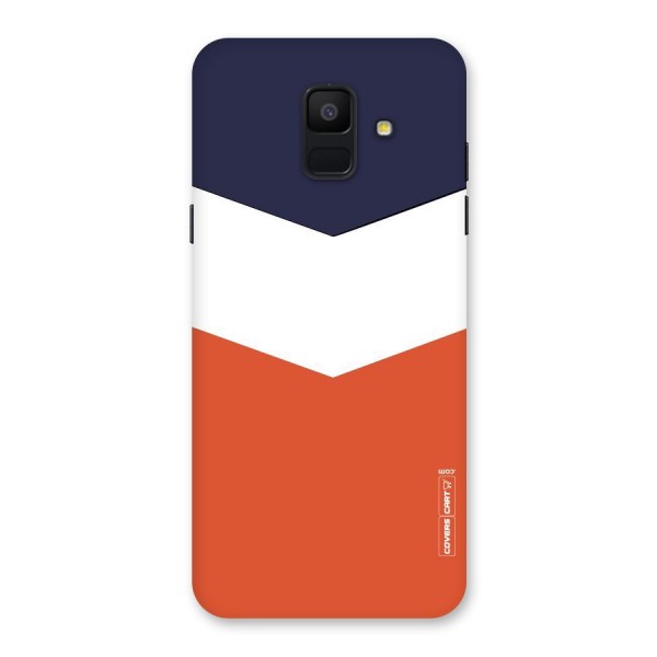 Three Colour Pattern Back Case for Galaxy A6 (2018)