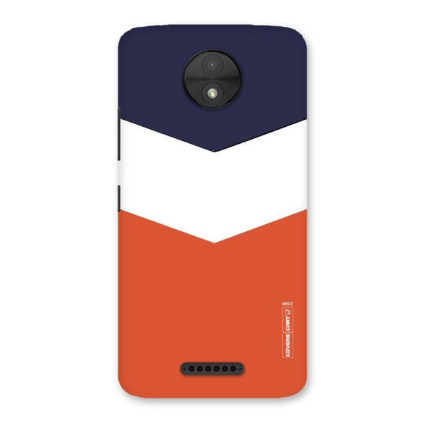 Three Colour Pattern Back Case for Moto C