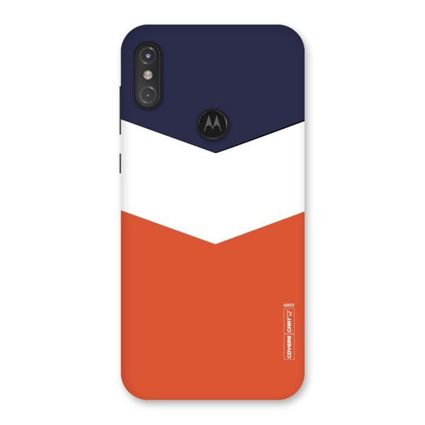 Three Colour Pattern Back Case for Motorola One Power
