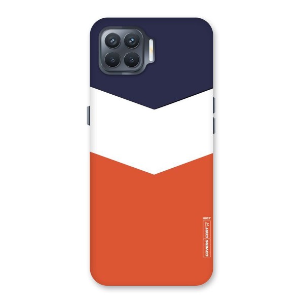 Three Colour Pattern Back Case for Oppo F17 Pro