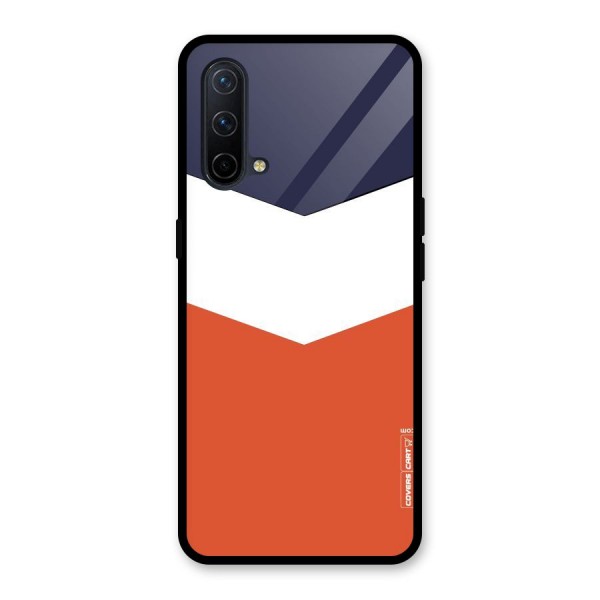 Three Colour Pattern Glass Back Case for OnePlus Nord CE 5G