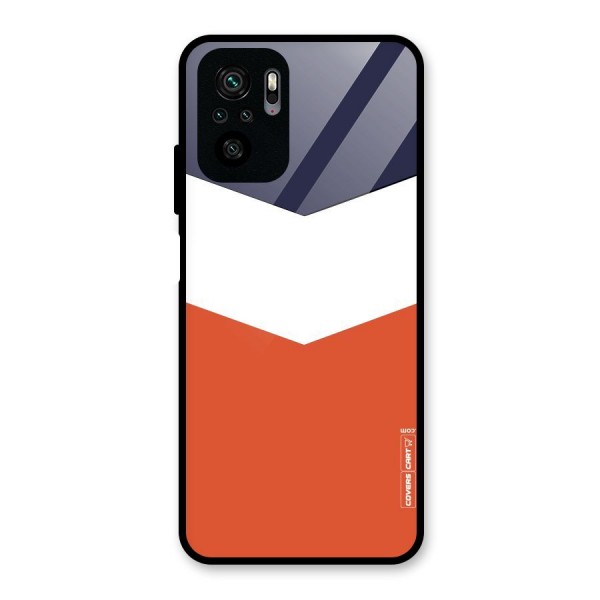 Three Colour Pattern Glass Back Case for Redmi Note 10
