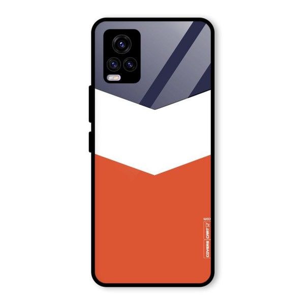 Three Colour Pattern Glass Back Case for Vivo V20