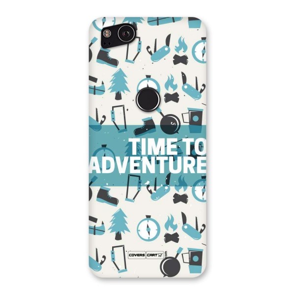 Time To Adventure Blazing Blue Back Case for Google Pixel 2