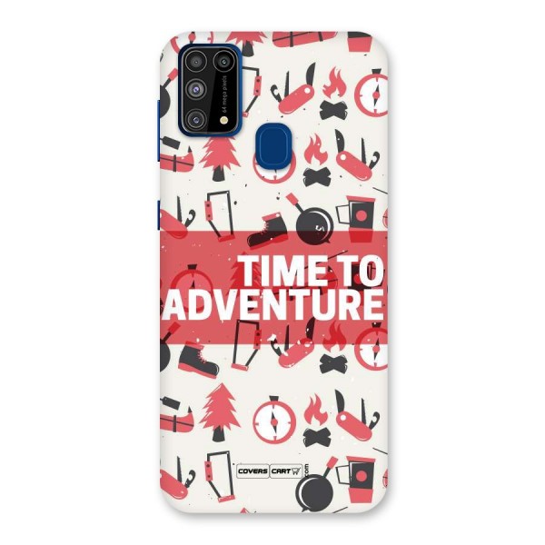Time To Adventure Radiant Red Back Case for Galaxy F41