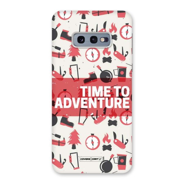 Time To Adventure Radiant Red Back Case for Galaxy S10e