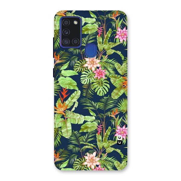 Tiny Flower Leaves Back Case for Galaxy A21s