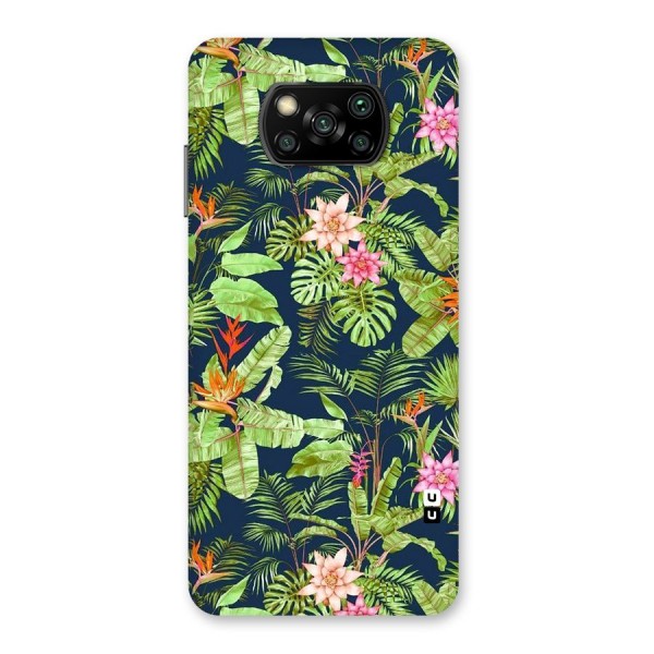 Tiny Flower Leaves Back Case for Poco X3