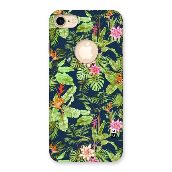 Tiny Flower Leaves Back Case for iPhone 7 Logo Cut