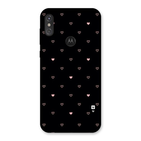 Tiny Little Pink Pattern Back Case for Motorola One Power