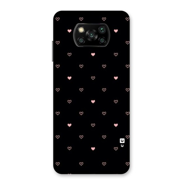 Tiny Little Pink Pattern Back Case for Poco X3
