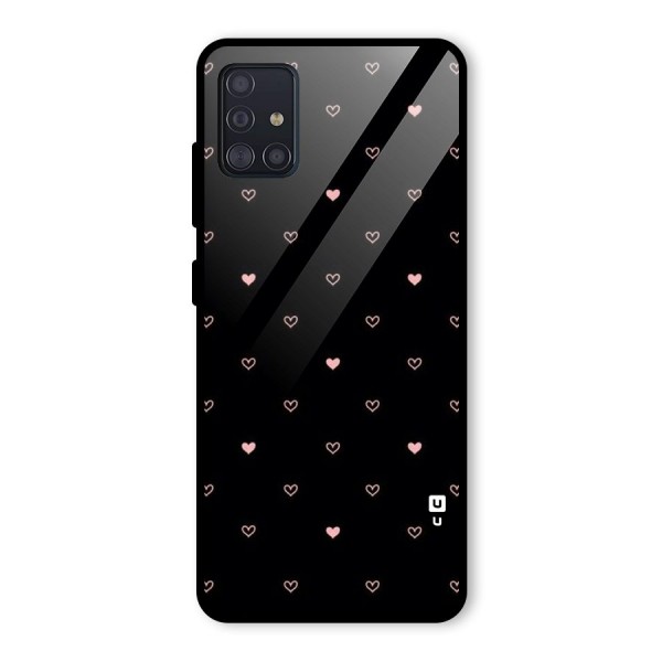 Tiny Little Pink Pattern Glass Back Case for Galaxy A51